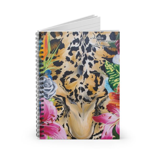 Leopard in the Tropics Spiral Notebook - Ruled Line - Image 2